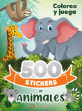 Colorea y Juega 500 Stickers de Animales
