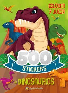 Colorea y Juega 500 Stickers de Dinosaurios