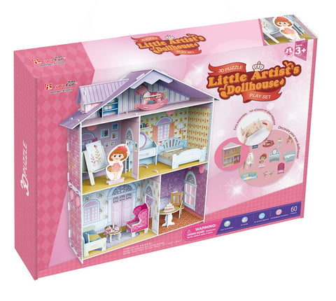 Rompecabezas Casa de Muñecas Pequeña Artista 3D