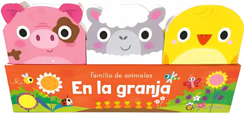 Familia de Animales En La Granja